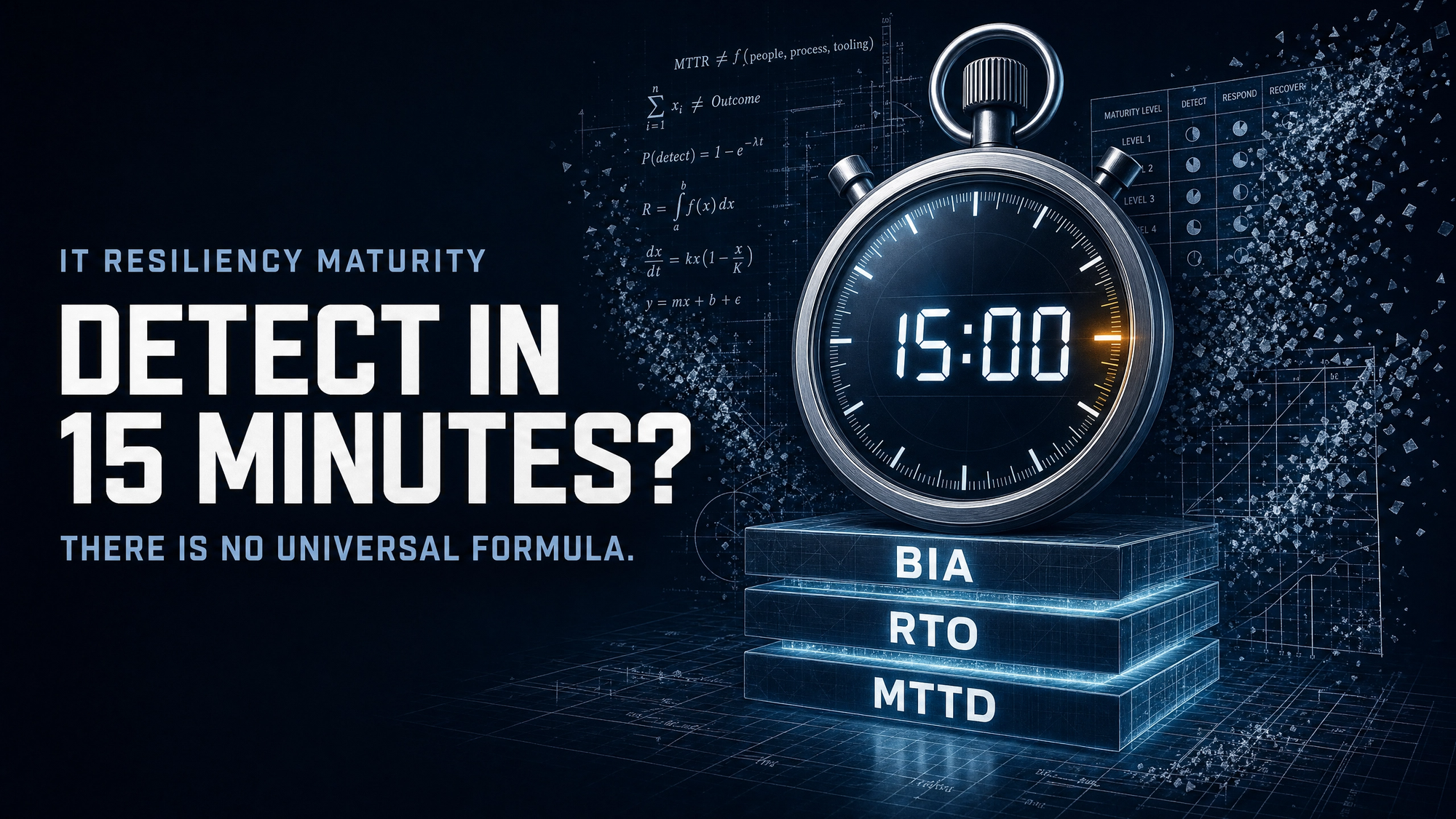 We Went Looking for the Formula Behind "Detect in 15 Minutes." There Isn't One.